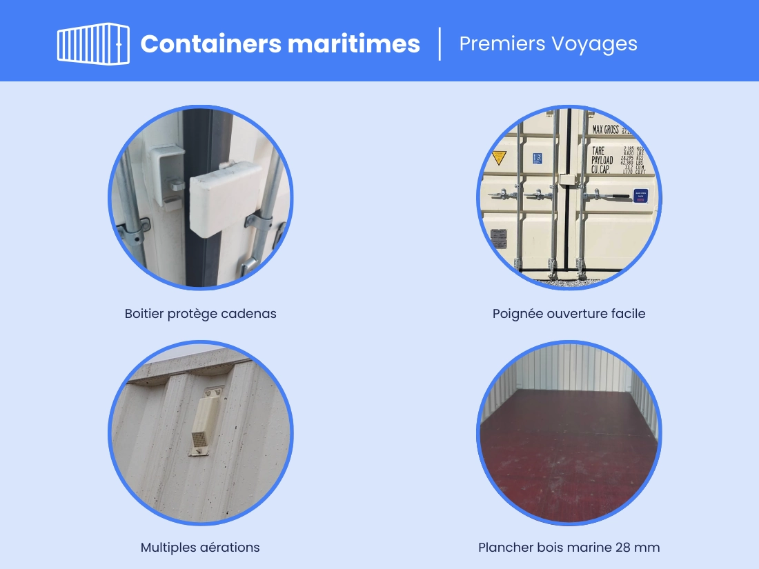 Container maritime 10 Pieds HIGH CUB PREMIER VOYAGE – Image 2