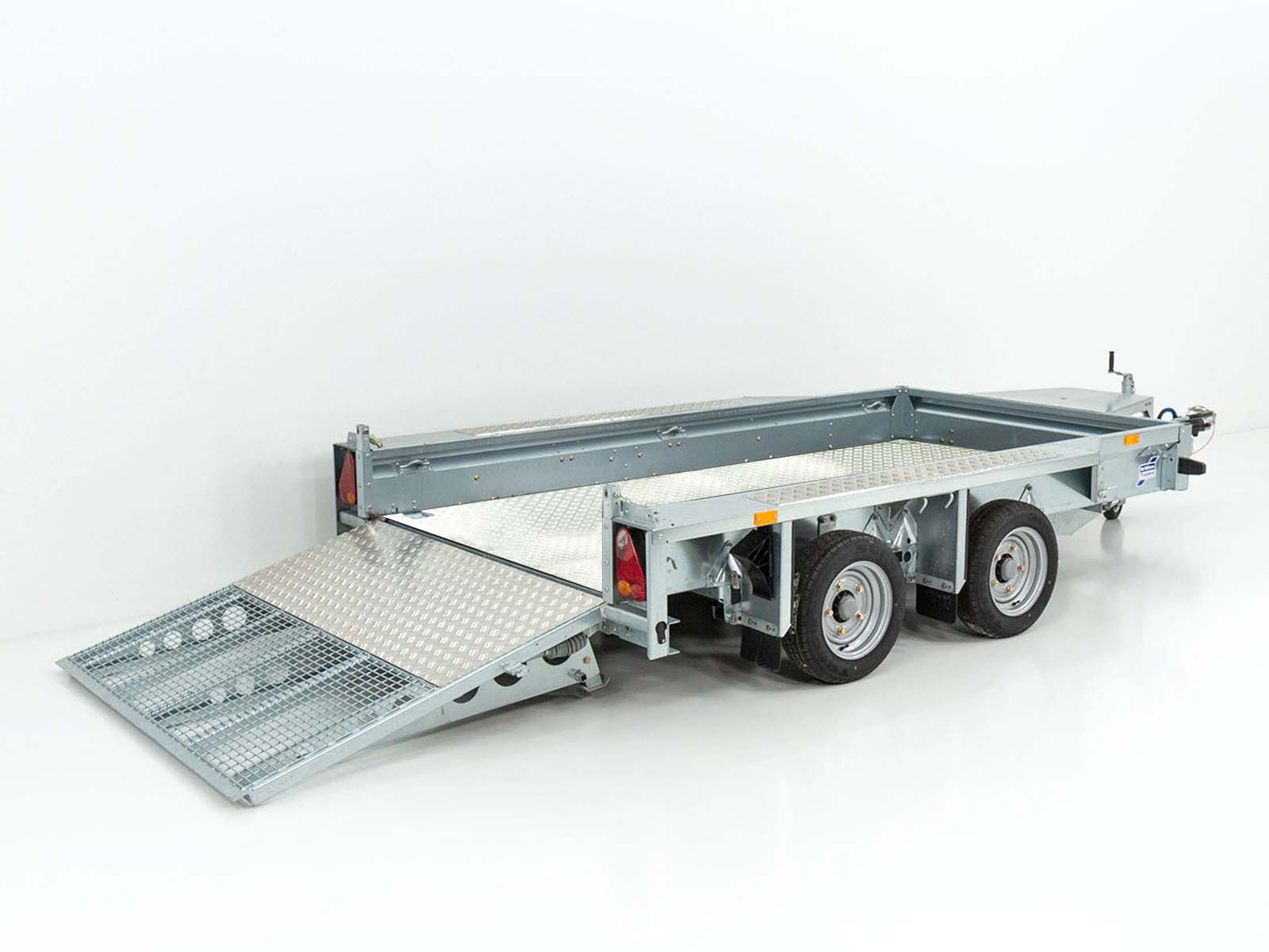 Remorque pour engins de chantier Ifor Williams GX125 157×366 3,5 t | Rampe 1,2 m | Plancher en aluminium neuf – Image 4