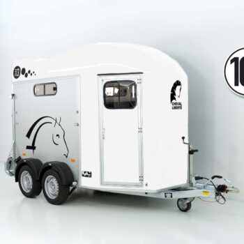 Remorque à chevaux Cheval Liberté GOLD 3 | Premium | Pullman 2 | Sellerie | Blanche - Neuve