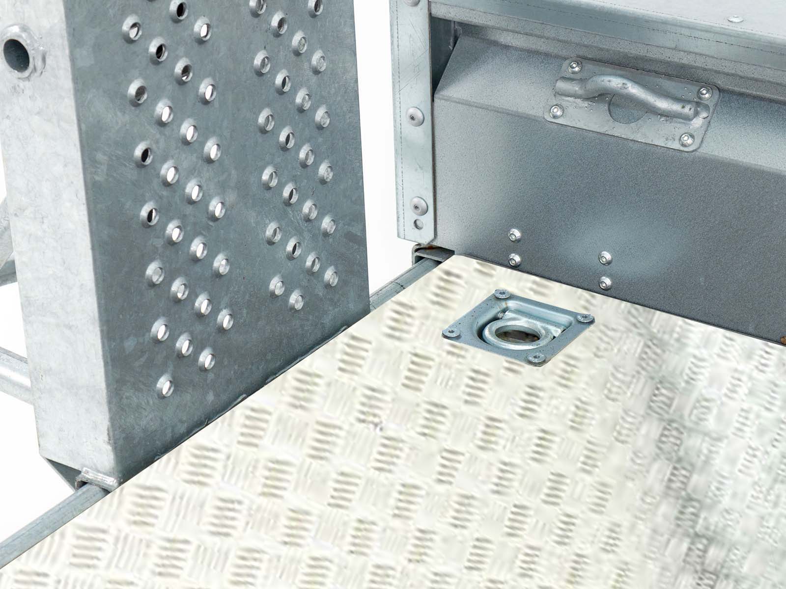 Remorque pour engins de chantier Ifor Williams GX105 157×303 2,7 t | Rampes simples | Plancher en aluminium - Neuve – Image 12