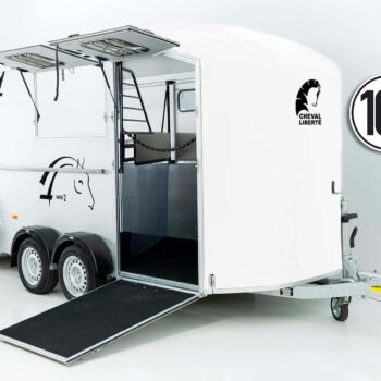 Remorque à chevaux Cheval Liberté MAXI 2 | blanc - Nouveau