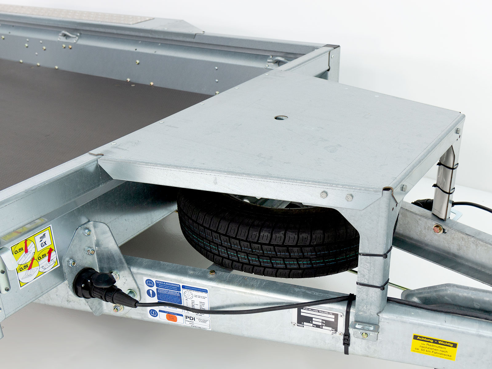 Remorque pour engins de chantier Ifor Williams GX105 157×303 2,7 t | Rampes simples - Neuve – Image 12