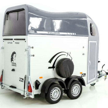 Remorque Cheval Liberté GOLD One pour 1,5 cheval | Châssis Pullman | Gris - Neuve
