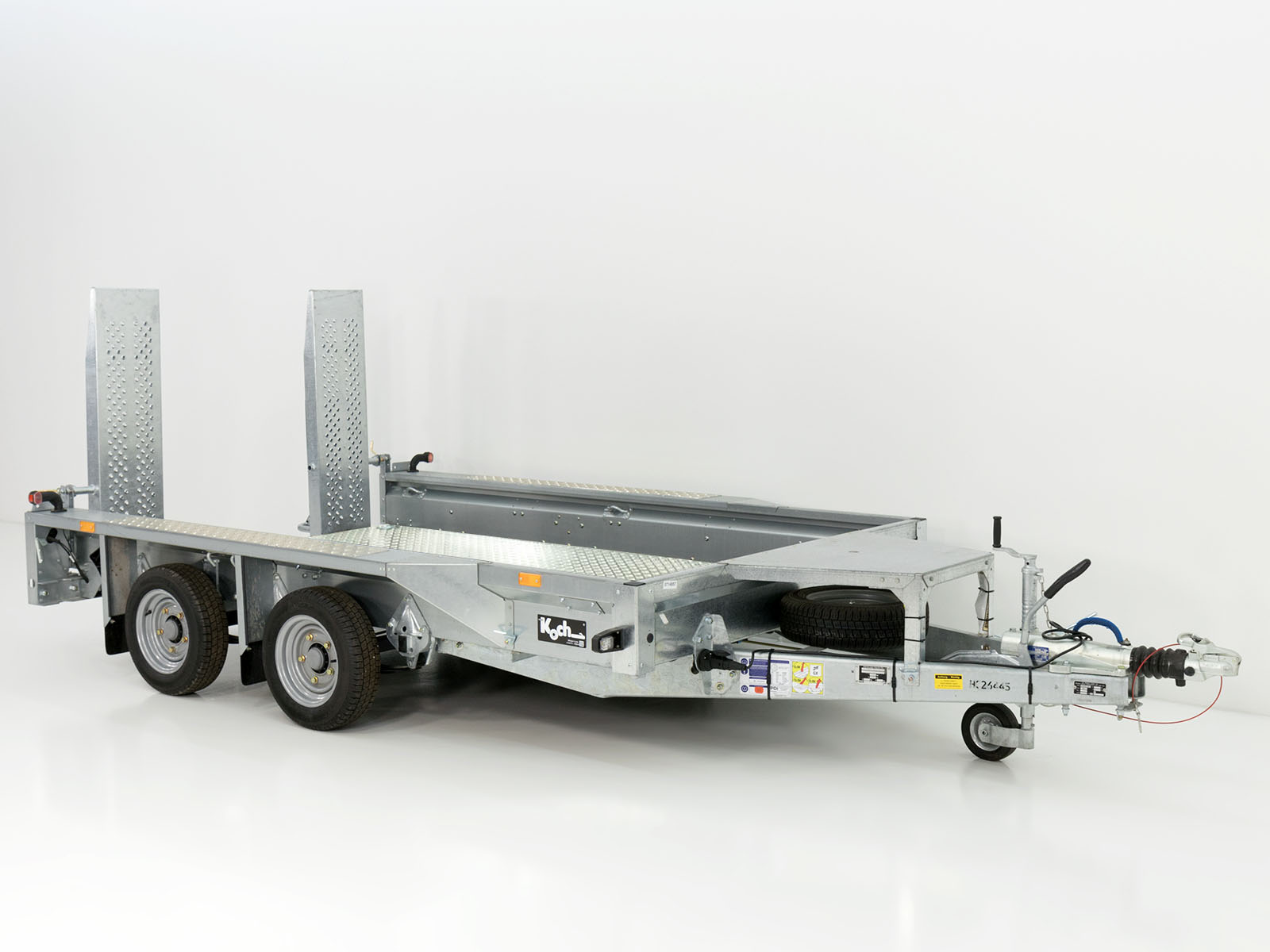 Remorque pour engins de chantier Ifor Williams GX105 HD 157×303 3,5 t | Rampes simples | Plancher en aluminium - Neuve – Image 5