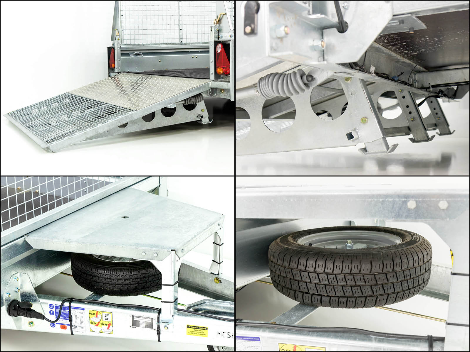 Remorque pour engins de chantier Ifor Williams GX105 157×303 2,7 t | Rampe de chargement | Grillage - Neuve – Image 11
