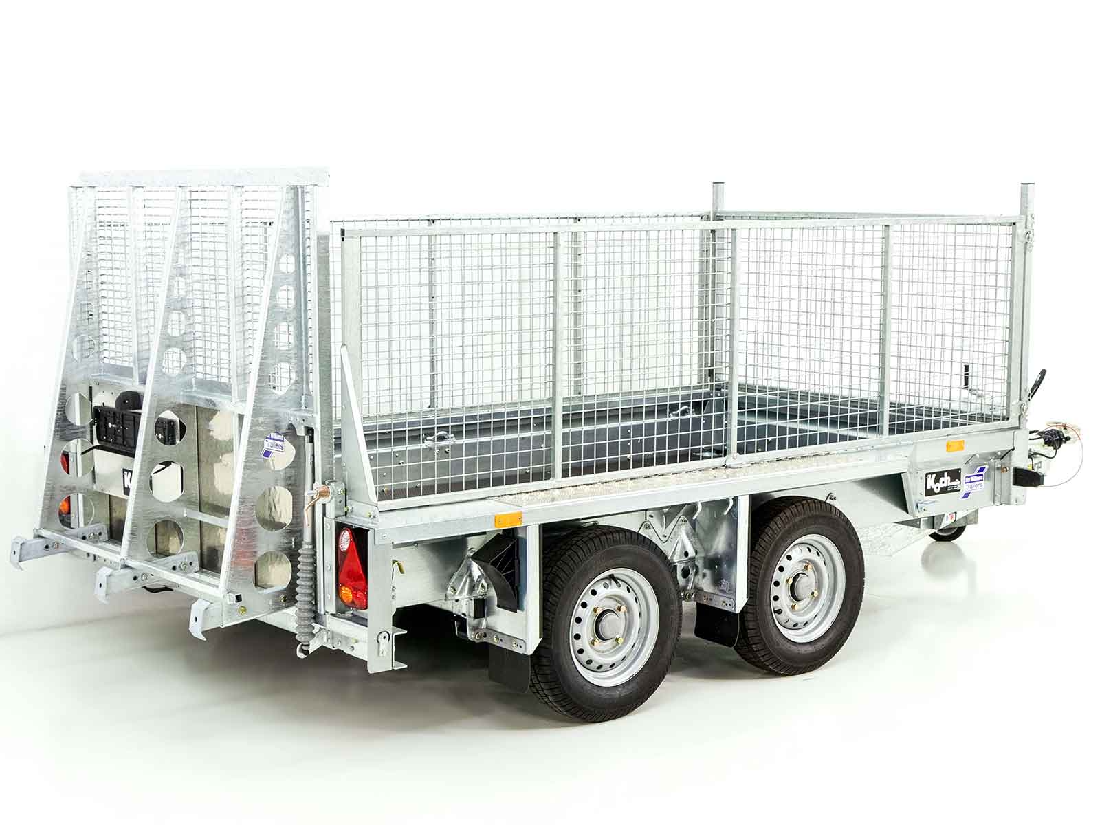 Remorque pour engins de chantier Ifor Williams GX105 157×303 2,7 t | Rampe de chargement | Grillage - Neuve – Image 4