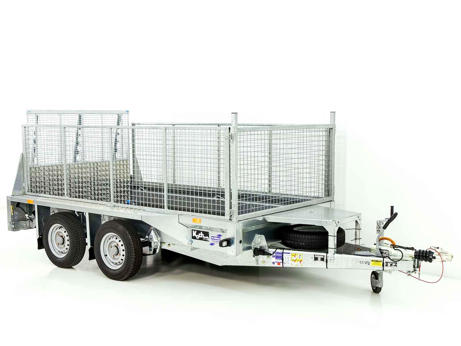 Remorque pour engins de chantier Ifor Williams GX105 157×303 2,7 t | Rampe de chargement | Grillage - Neuve – Image 5