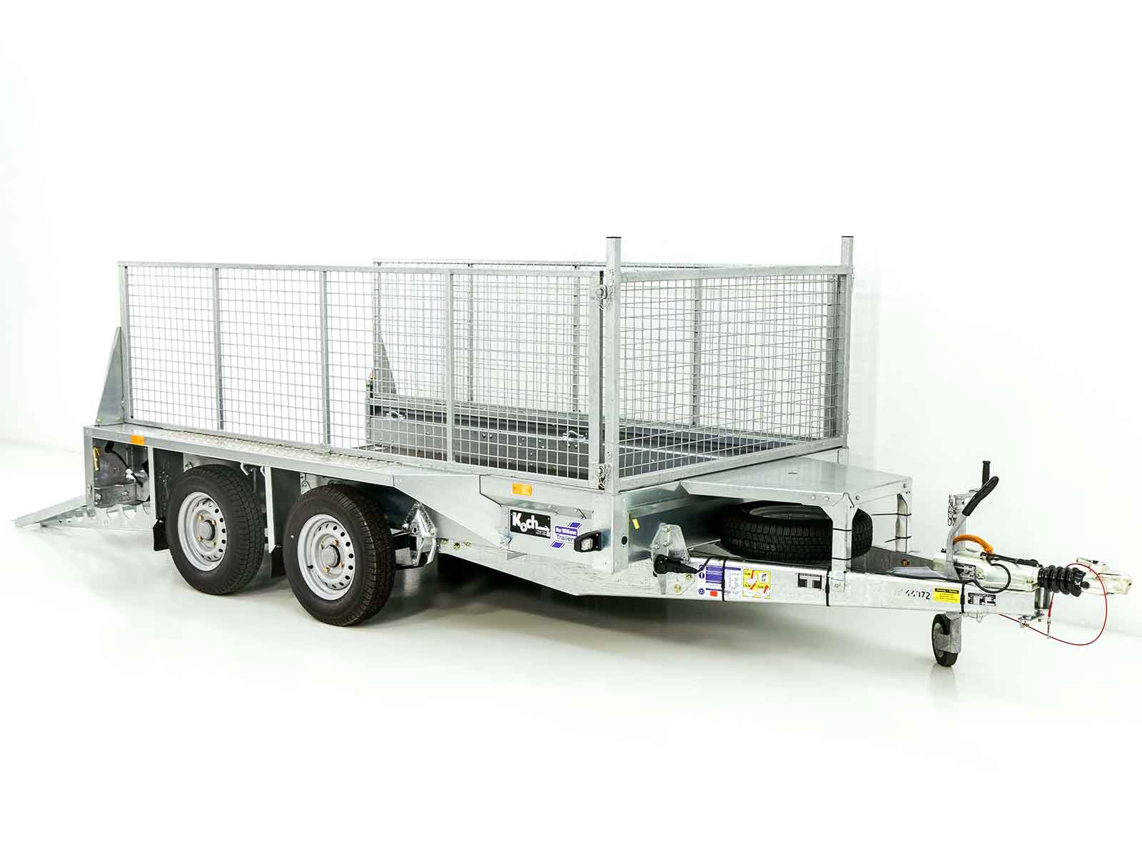 Remorque pour engins de chantier Ifor Williams GX105 157×303 2,7 t | Rampe de chargement | Grillage - Neuve – Image 6