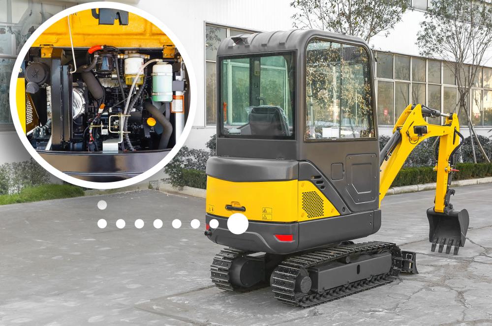 Mini-pelle « Bobmaster Premium » – diesel, 1 200 kg avec bras articulé et commande par joystick – neuve – Image 12